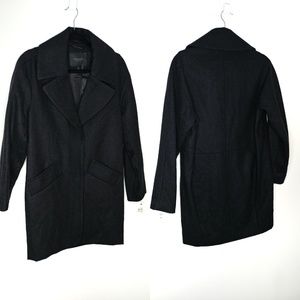 NWT Marc New York charcoal wool blend coat size 2